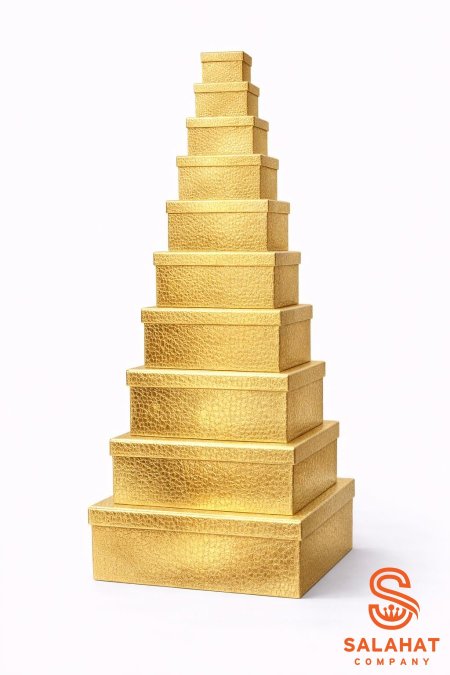 صندوق هدايا جلد 10 قطع.